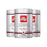 意利(illy)深度烘培咖啡豆 250g/罐 3罐装 其他 意大利进口