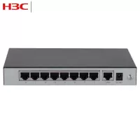 华三(H3C) 8口千兆 交换机 S9G-PPOE铁盒POE供电