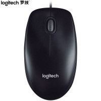 罗技(Logitech)M90有线光电鼠标 电脑笔记本家用鼠标 左右手通用对称鼠标...