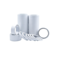 强力双面胶两面高粘薄透明胶带 办公双面胶加厚不易留痕双面胶带 20mmX50m(10卷装)