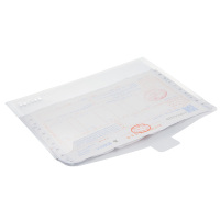 齐心(COMIX) A1768 增值税发票袋 (1套5PCS)透明(单位:套)