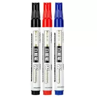 得力(deli)S507易擦白板笔教师标记笔工具黑色 10只 1盒