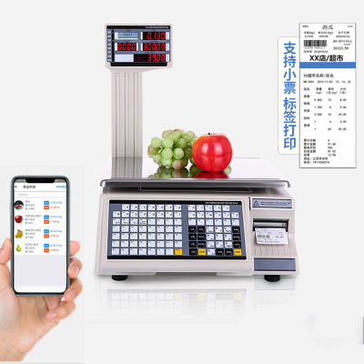 大华 TM-F电子秤条码秤带打印标签称收银称重一体机