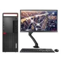 联想(Lenovo)M920T商用办公台式机电脑(I7-9700/8G/256G SSD+1T/2G独显/23.8英寸