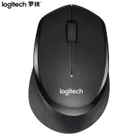 罗技(Logitech)M330 轻音鼠标 无线鼠标 办公鼠标 右手鼠标 带无线微型接收器 黑色