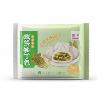 同庆楼冷冻面点酸菜笋丁包480g*3袋早餐素菜包传统手工早茶点心