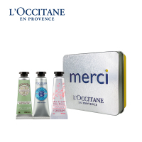 欧舒丹(L'OCCITANE) 小手霜三件套铁盒装(樱花手霜+甜扁桃手霜+乳木果手霜)10ml*3 10256575