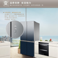 海尔(Haier)549升十字对开门冰箱BCD-549WSCEU1全空间保鲜阻氧干湿分储用超薄变频一级风冷无霜