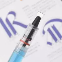 鱼忆鸭嘴笔活塞平行平头笔哥特体英文透明杆钢笔学生用专业绘图 活塞平行笔[送18Ml彩墨] 11mm 1根
