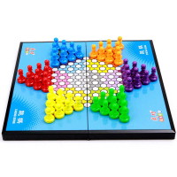 智美环球成功磁石中国跳6416六角星形跳棋可折叠供盘桌游成人棋类桌游棋牌