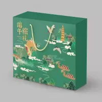 五芳斋(WU FANG ZHAI) 心意礼盒-268(真空润香豆沙粽*2栗子猪肉粽 *2蛋黄猪肉粽*2五芳猪肉粽*2)