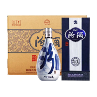 汾酒青花20清香型纯粮白酒53度500ml×6瓶整箱