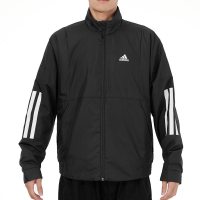 阿迪达斯adidas黑色外套男装运动服宽松保暖棉服休闲夹克FT2439