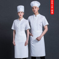 锐 步 (REEBOK)厨师服套装上衣+围裙+帽子 白色