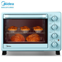 美的Midea)电烤箱 25升家用 上下独立控温 简约轻氧绿 广景大视窗 含钛加热管PT2531