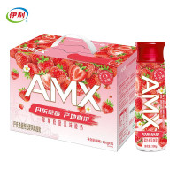 伊利 安慕希AMX丹东草莓奶昔风味酸奶 0蔗糖 230g*10瓶/提