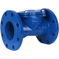 阀门橡胶瓣止回阀单向阀DN80 长21.5