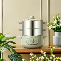 小熊(Bear)电蒸锅 蒸蛋器 蒸锅电 电火锅 多用途锅 蒸包子锅电煮锅三层大容量 DZG-D80G5
