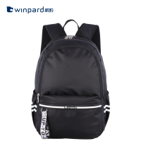 苏宁宜品 威豹双肩包学生书包运动休闲双肩背包黑色 21901