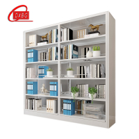 DXBG钢制书架置物架图书馆单双面书店阅览室货架档案架资料架双面一列二