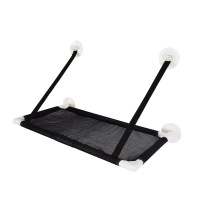 苏宁极物 挂式猫床吸盘挂窝透气宠物窝 猫吊床 黑色