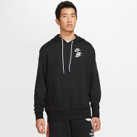 耐克NIKE男子卫衣套头衫连帽帽衫套头衫SWOOSHTCHFLCPOHD卫衣DD8223-010黑色XL码