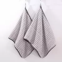 图强 珊瑚绒毛巾 水波纹灰色2条 35*75cm (SL)单位:包