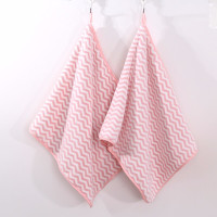 图强 珊瑚绒毛巾 水波纹粉色2条 35*75cm (SL)单位:包