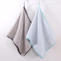 图强 珊瑚绒毛巾 水波纹蓝+灰 35*75cm (SL)单位:包