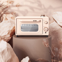 小熊(Bear)电烤箱家用多功能10L迷你容量S型发热管定时控温烤箱 DKX-F10L5慕斯白