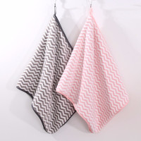 图强 珊瑚绒毛巾 水波纹粉+灰 35*75cm (SL)单位:包