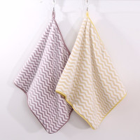 图强 珊瑚绒毛巾 水波纹黄+紫 35*75cm (SL)单位:包
