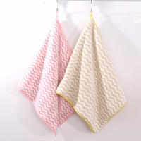 图强 珊瑚绒毛巾 水波纹粉+黄 35*75cm (SL)单位:包