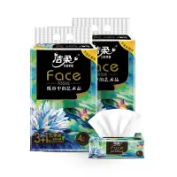 洁柔(C&S) face油画系列抽纸80抽4层*4包*2提