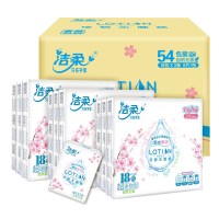 洁柔(C&S) Lotion樱花超迷你手帕纸6片4层 54包(新老包装随机)