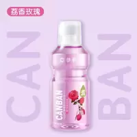 参半漱口水清洁口腔便携清新口气减少口臭漱口液瓶男女士荔香玫瑰 粉紫瓶*1