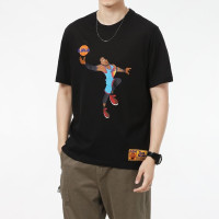 耐克NIKE短袖T恤男装上衣詹姆斯篮球运动服跑步健身透气圆领半袖