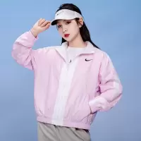 耐克NIKE女装户外出行跑步训练健身防晒运动休闲翻领夹克上衣外套