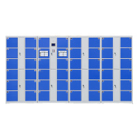 臻远 ZY-CBGA-13 工厂车间电子存包柜刷卡条码自编投币型智能储物柜 48门微信扫码款(单位 /个)
