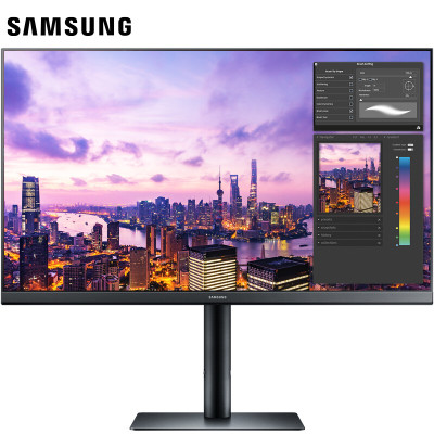 三星(SAMSUNG) 27英寸 S61B 2K IPS 窄边框 旋转升降底座 FreeSync 电脑显示器 (S27B612EQC)