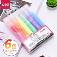 得力(deli)33111荧光笔(混)(6支/盒)(单位:盒)