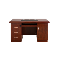 鑫金虎 油漆办公桌 政府机关油漆桌 现代中式办公桌 实木贴皮 老板桌经理桌 1400*700*760(单位:mm)