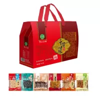 绿帝 干货世家A礼盒 内含虾皮100g 裙带菜90g 鹿茸菇100g虫草花138g 茶树菇100g黄花菜150g