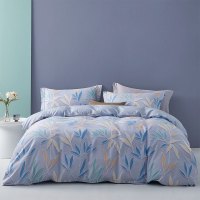 凯盛家纺 2022年新款 40支纯棉斜纹印花床上用品四件套 1.8m全棉床品套件(枝叶)