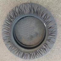 汽车轮胎保护罩套 牛津布防尘防脏黑色定制(100-120)1个