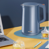 苏泊尔(SUPOR)电热水壶 双层防烫烧水壶 低分贝安静煮水电水壶 SW-17T12F(可印LOGO)