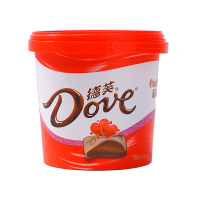德芙牛奶巧克力桶装红色款4.5g*60颗