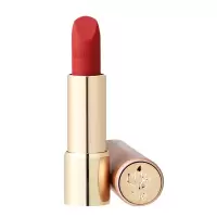 LANCOME兰蔻 菁纯丝柔雾面哑光口红 粉金管196# 朱砂橘胡萝卜色