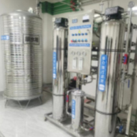 全给一吨不锈钢反渗透水处理设备含UV杀菌臭氧杀菌不锈钢原水箱无菌纯水箱 选配灌装机