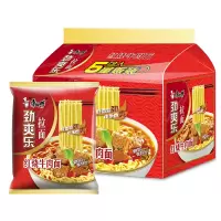 康师傅方便面劲爽乐袋装红烧牛肉面10袋整箱装速食泡面